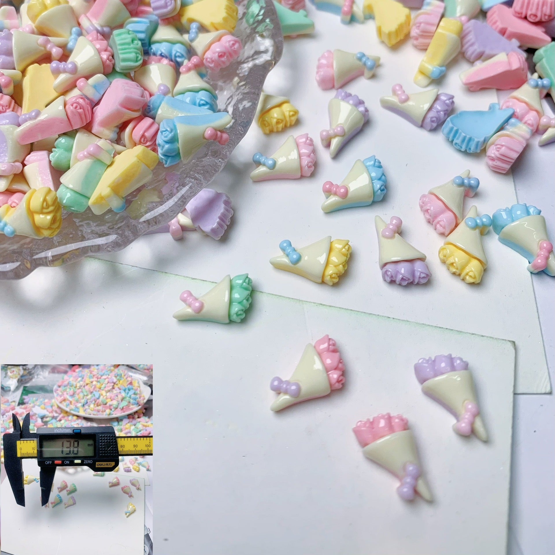 Mini Flower Boutique Deco Charms (10pcs)