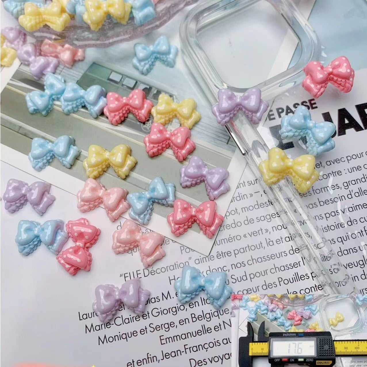 Mini Rainbow Ribbon Charms (10pcs)