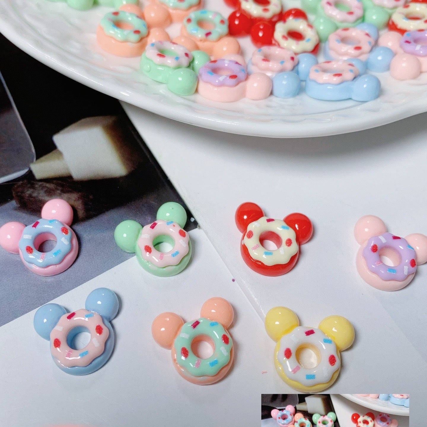 Mini Donut Deco Charms (10pcs)