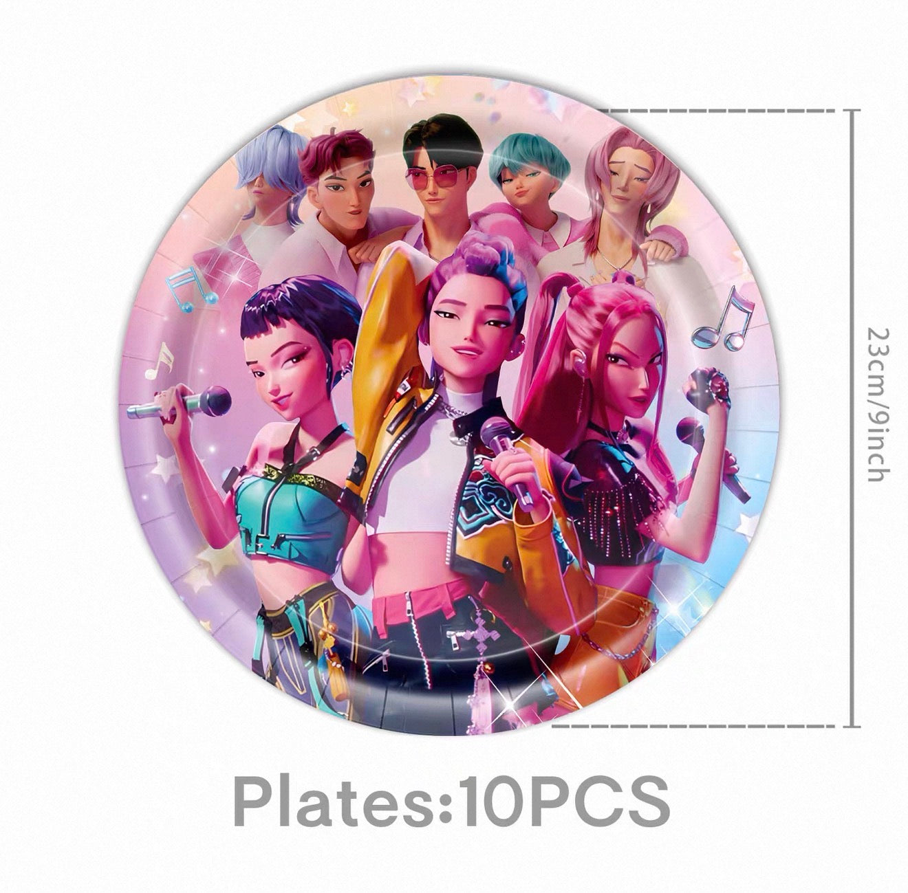Demon Hunter Party Paper Plates (9” | 10pcs Set)