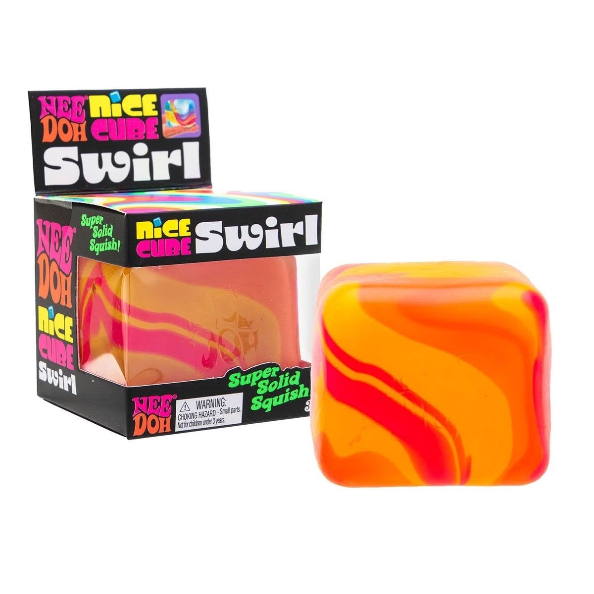 NeeDoh Swirl Nice Cube | NeeDoh 彩虹旋渦方塊捏捏樂