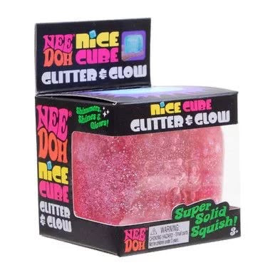 Needoh Glitter & Glow Nice Cube