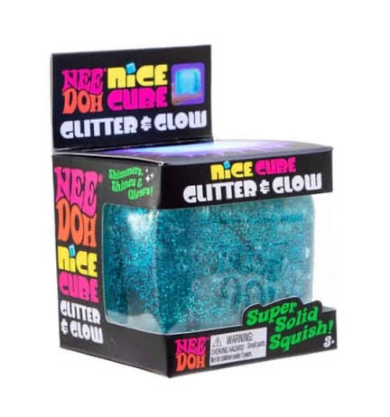 Needoh Glitter & Glow Nice Cube