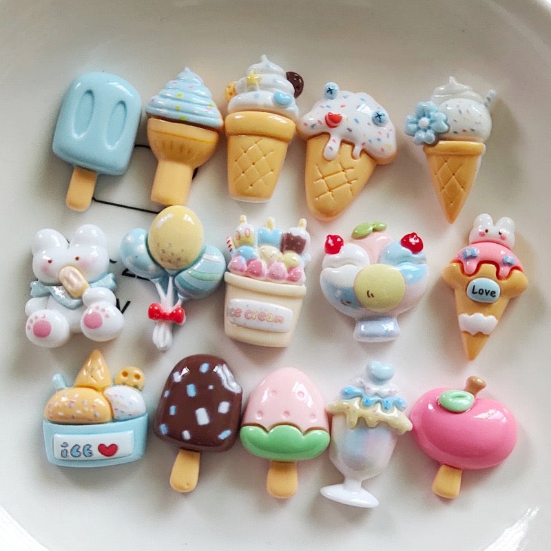 Blue Ice Cream Charms 雪糕系列配飾