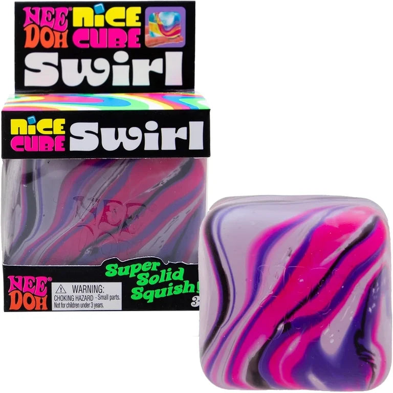 NeeDoh Swirl Nice Cube | NeeDoh 彩虹旋渦方塊捏捏樂
