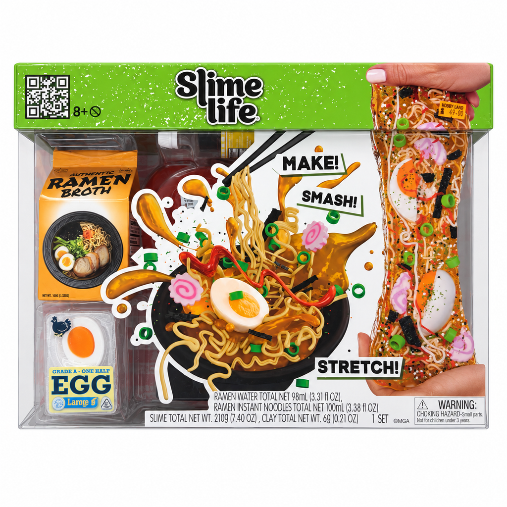 Slime Life Ramen Slime Play Set｜日式拉麵造型 Slime 玩具套裝 🍜🥢✨