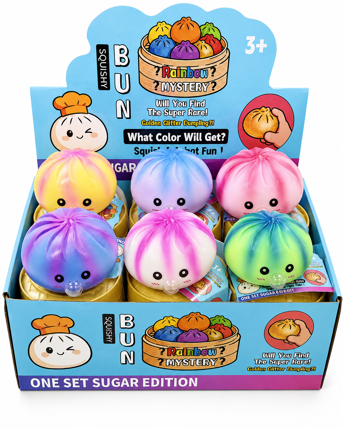 Rainbow Bubble Dumpling Squishy | 彩虹吹泡泡餃子捏捏樂