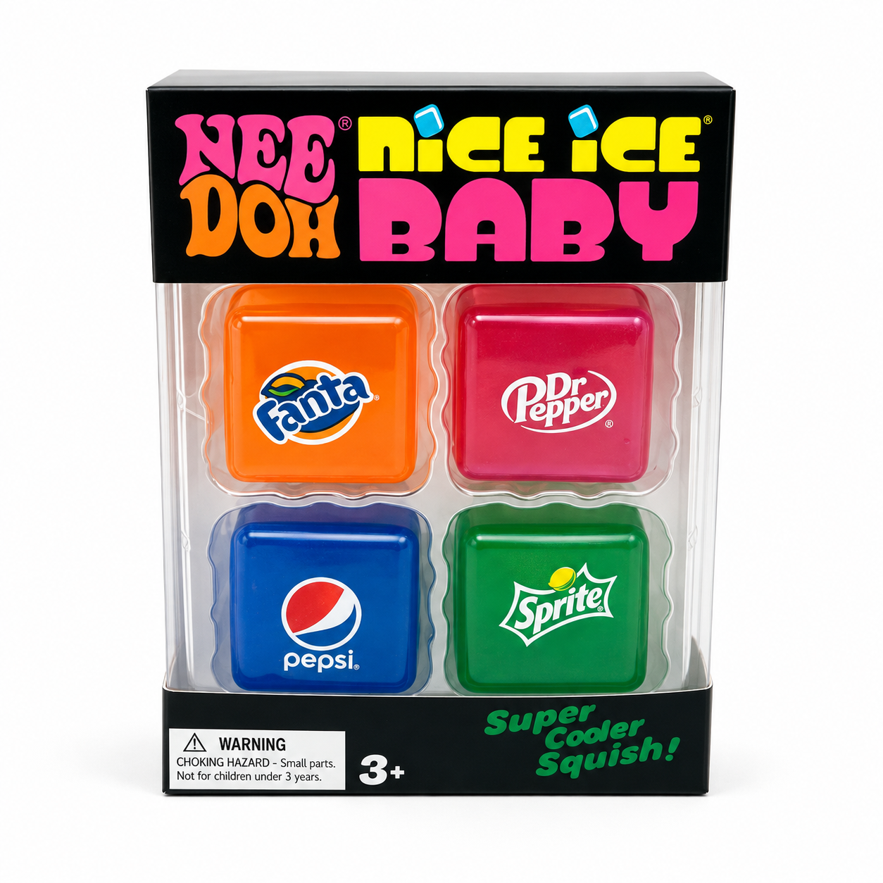NeeDoh Baby Soda Cube Squishy Set | NeeDoh 汽水冰粒方塊捏捏樂套裝