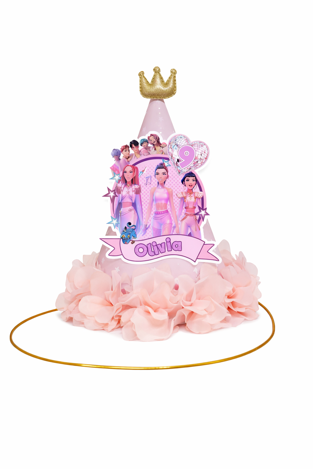 Demon Hunter Customised Birthday Crown Hat (B)