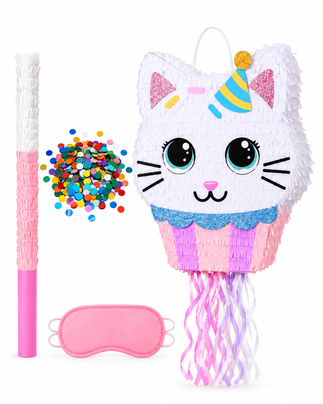 Birthday Party Kitty Piñata Party Set | 生日派對貓咪皮納塔
