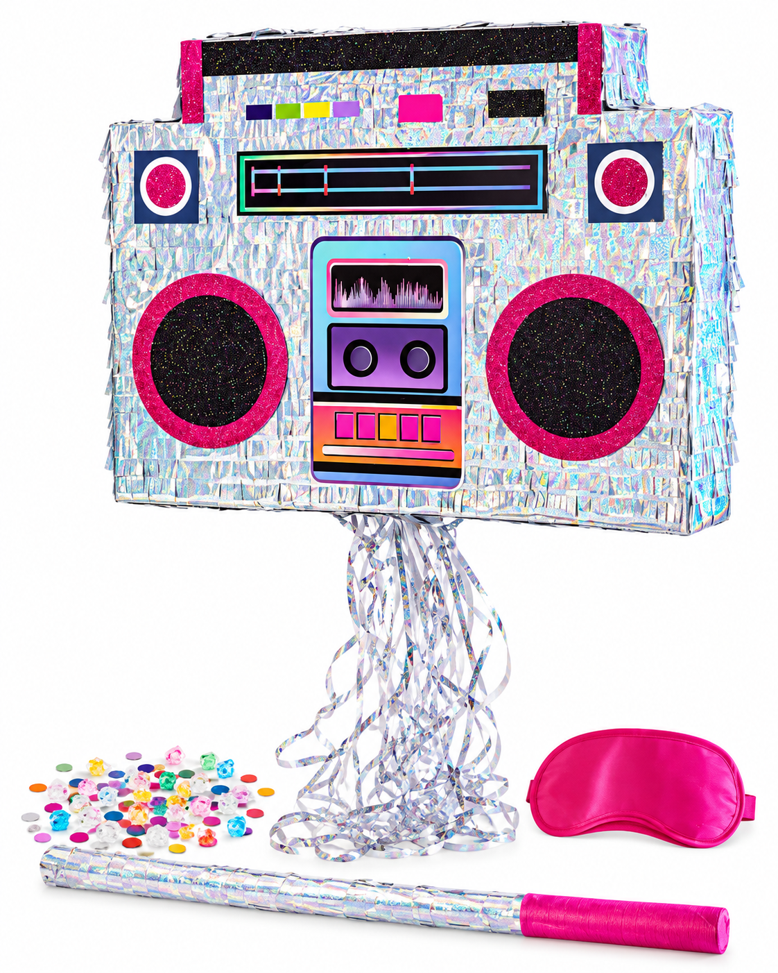 Retro Disco Boombox Piñata Party Set | 復古鐳射音響生日派對皮納塔