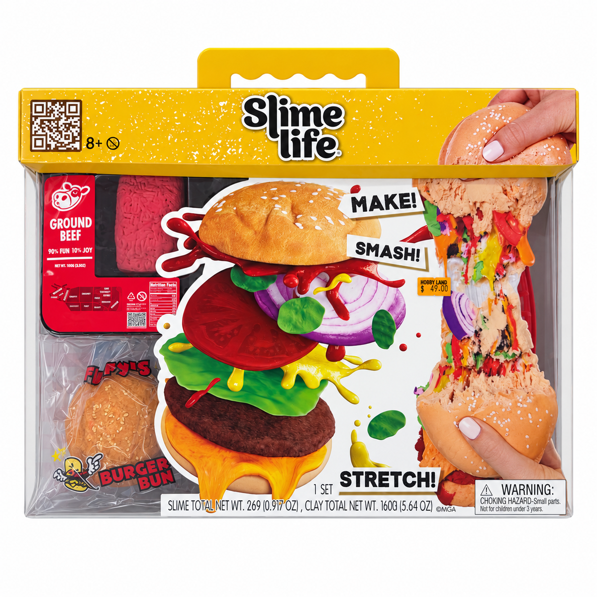 Slime Life Burger Slime Play Set｜漢堡包造型 Slime 玩具套裝 🍔🍟✨