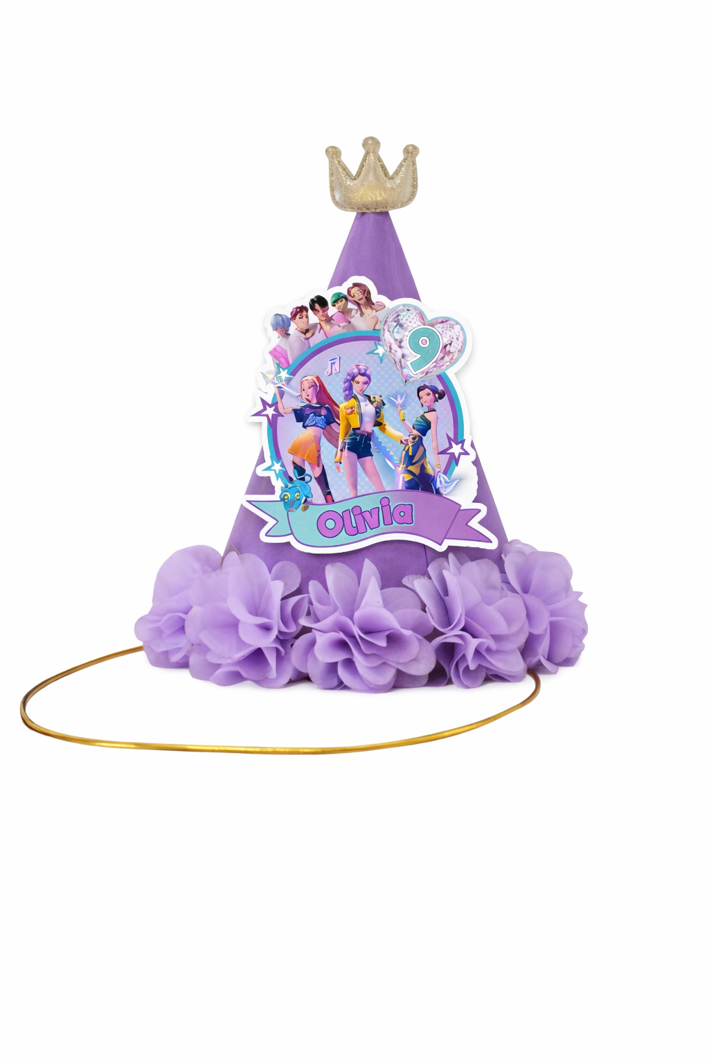 Demon Hunter Customised Birthday Crown Hat (C)