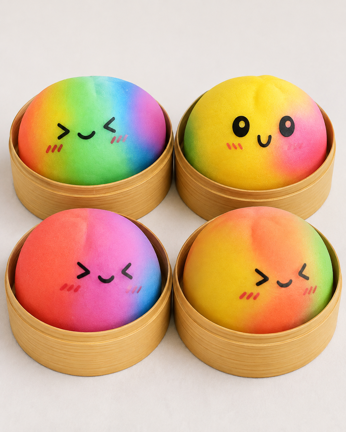 Rainbow Dumpling Squishy | 彩虹餃子捏捏樂